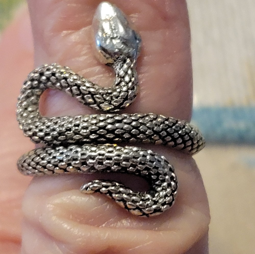 Silver Snake Ring - image 2